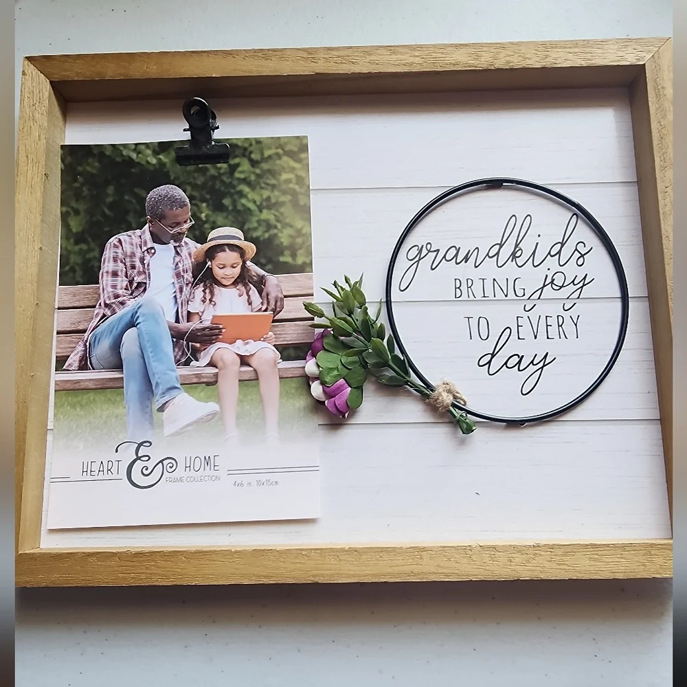 Heart & Home Grandkids 4x6 Photo Frame